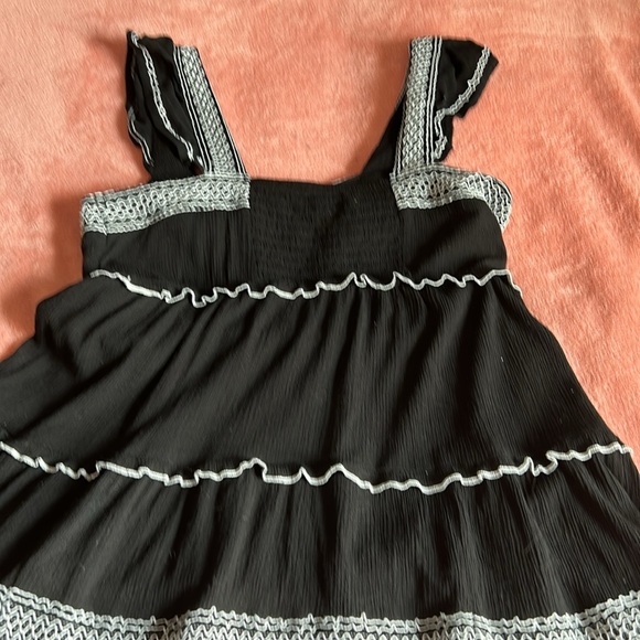 Torrid Boho Black & White Top size 00 - Picture 5 of 5